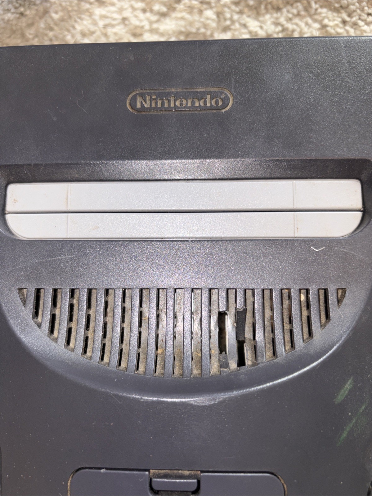 Nintendo 64 Home Console Tested / OEM power Cord And WWF Attitude
