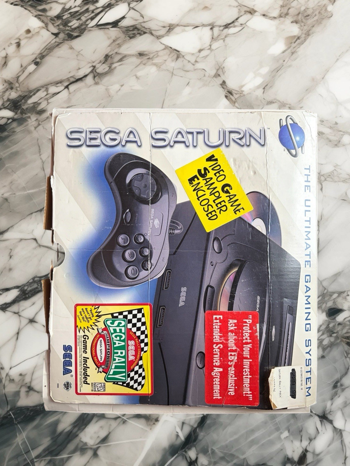 SEGA Saturn Console Black NTSC-U/C w/ Original Box, Power Cord