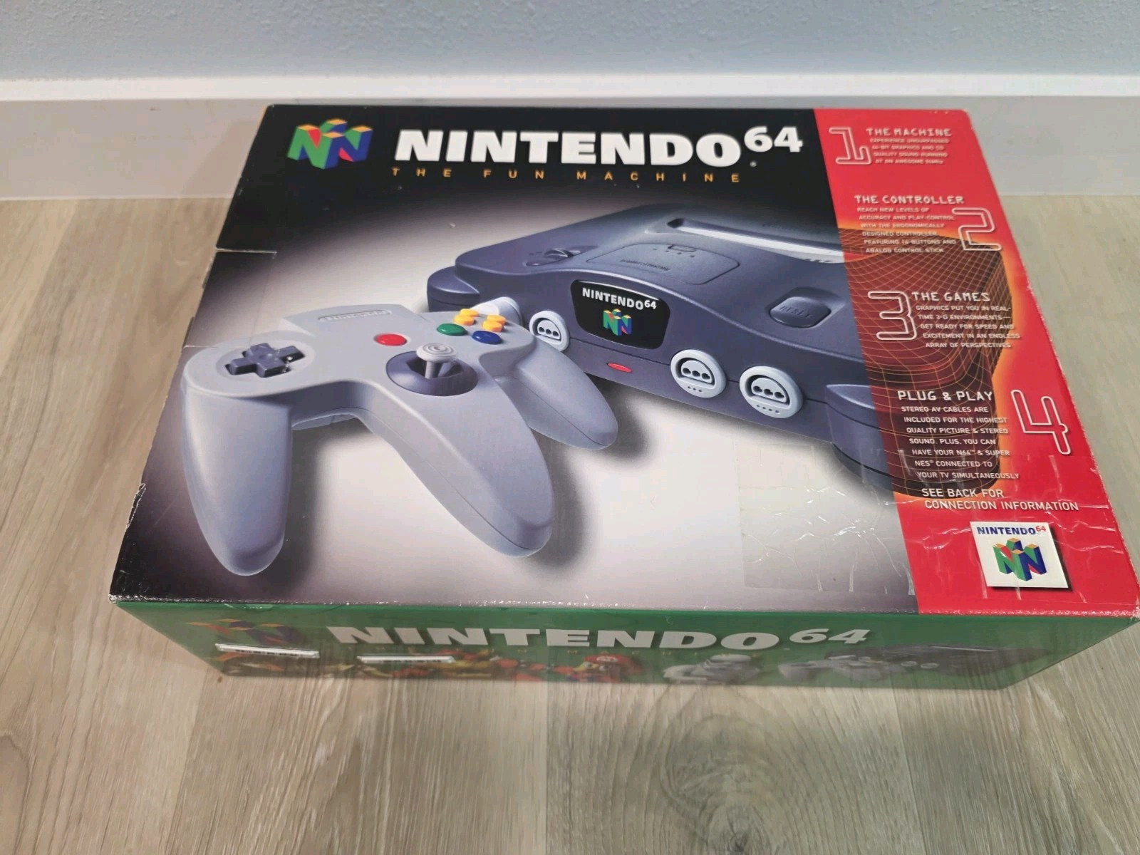 Nintendo 64 in box RARE matching serial numbers with proof of purchase!