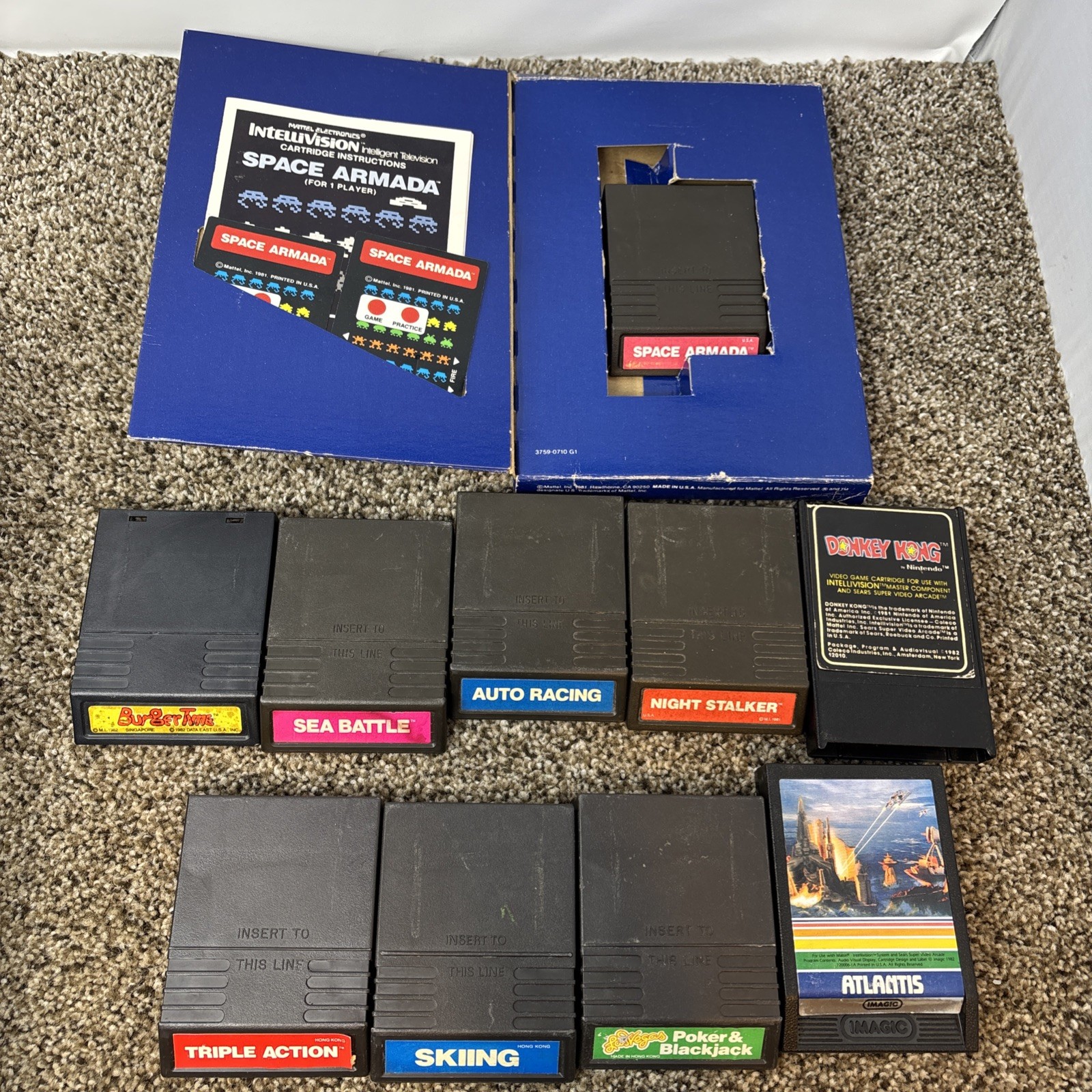 Intellivision Video Game console Tested Working Vintage Game Bundle With Games