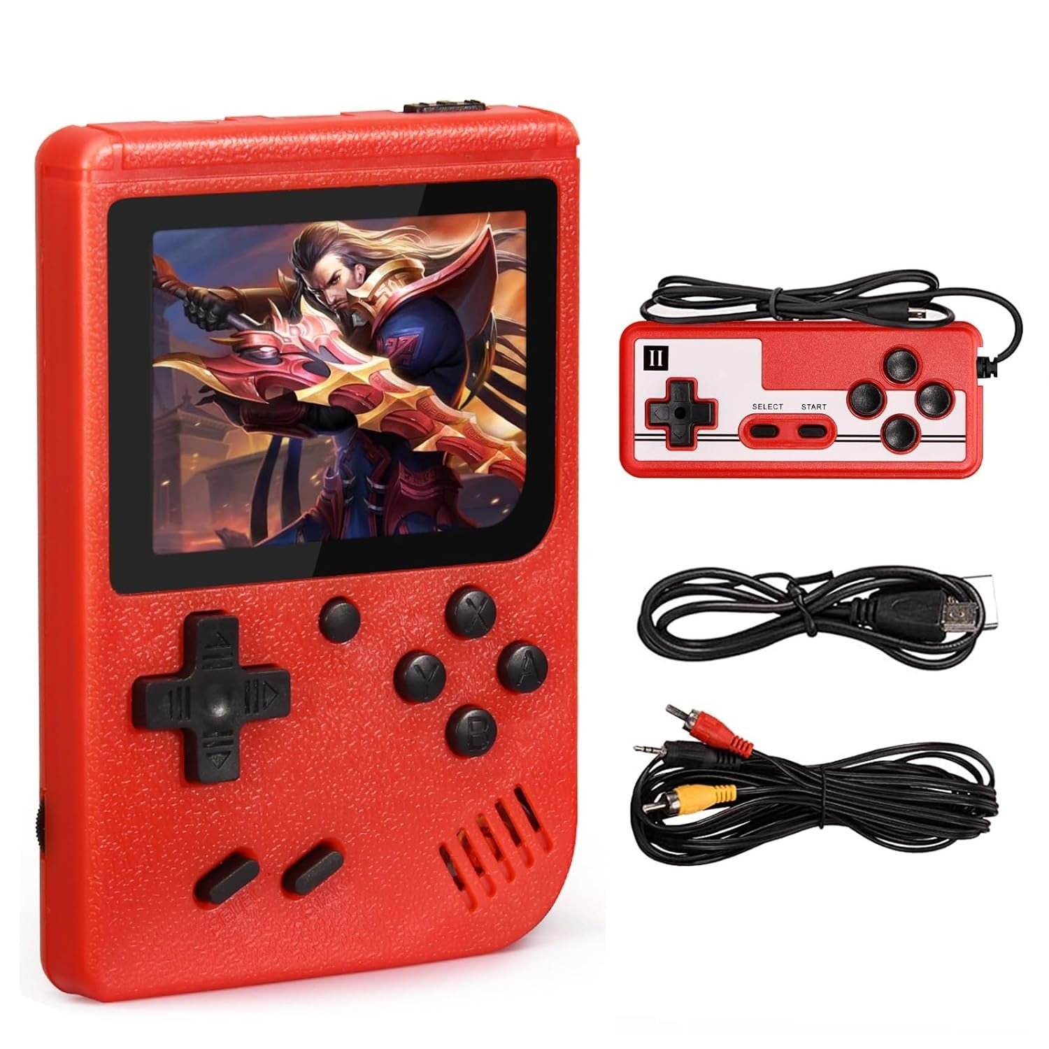 Built in 500 Classic Games Handheld Retro Video Game Console Double Game Gift US