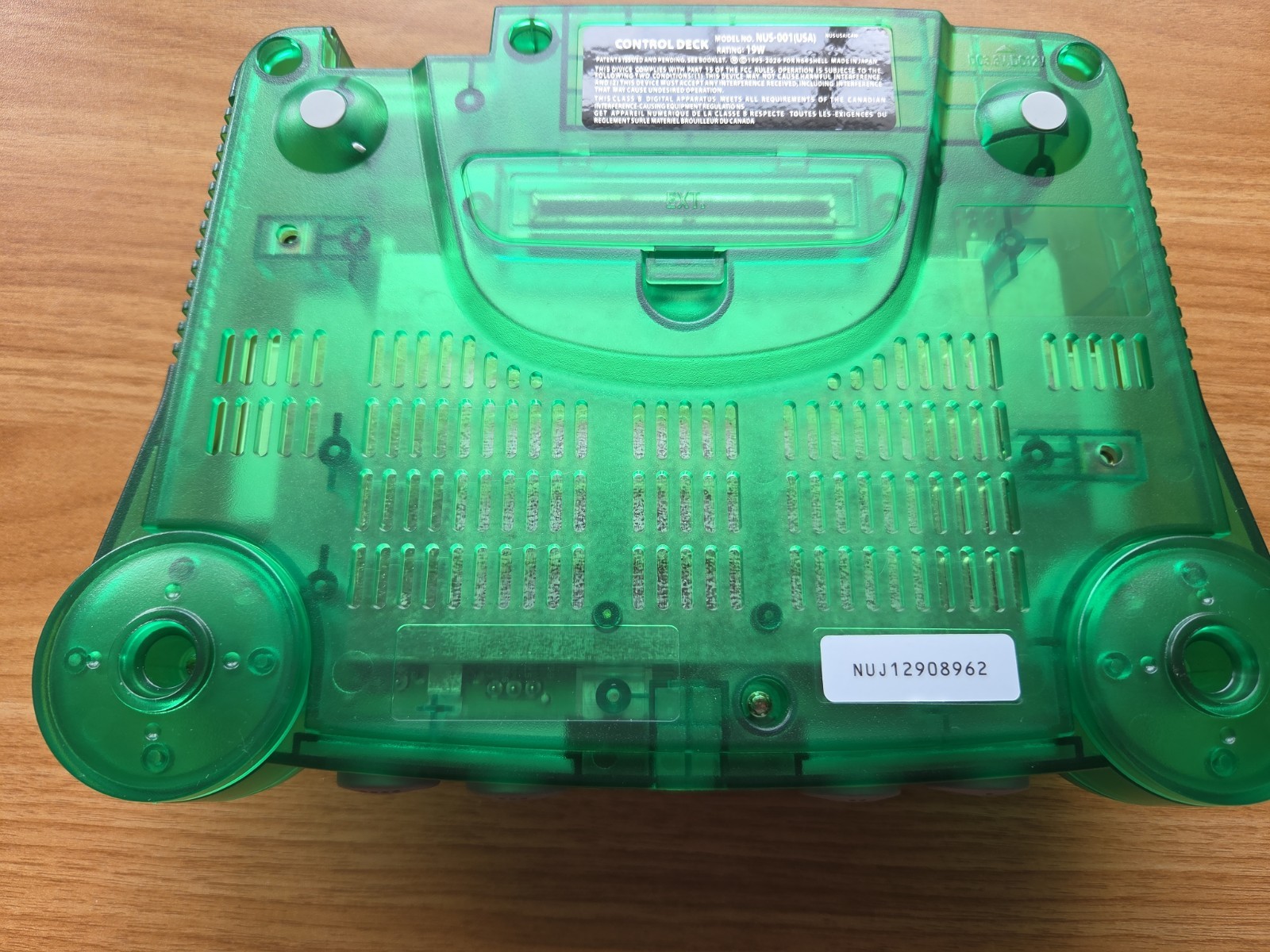 N64 Nintendo 64 clear Green Funtastic Console Re-Shelled Region Free