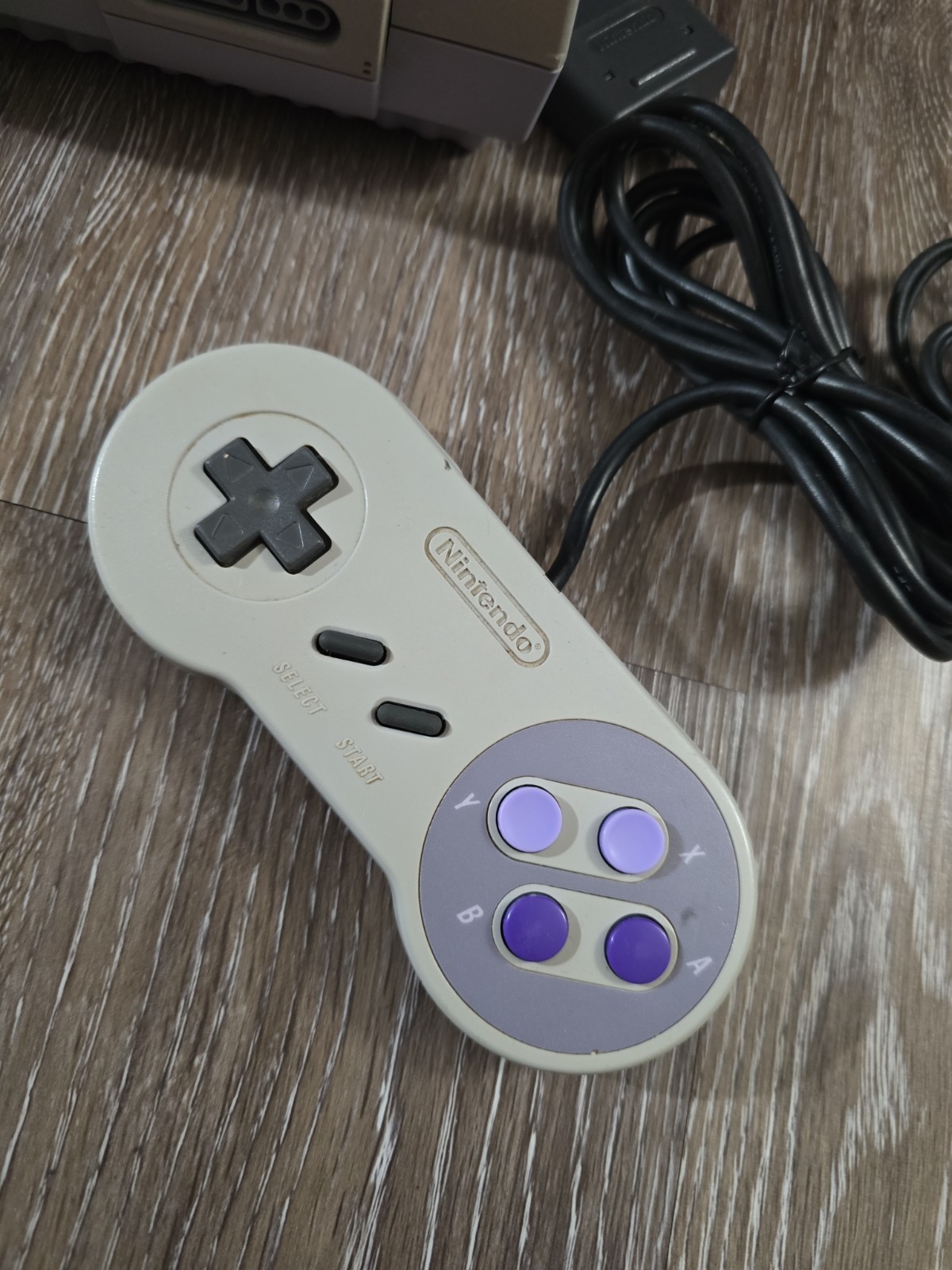 VTG Super Nintendo SNES Console 1 Controllers, Power Supply & RF Switch Tested