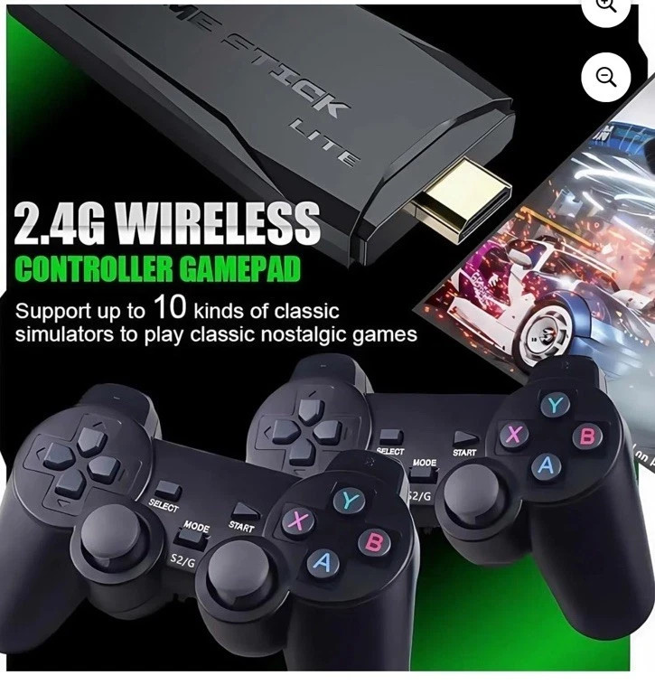 GameStick Lite 4K Ultra HD Wireless HDMI Microconsole Classic Games