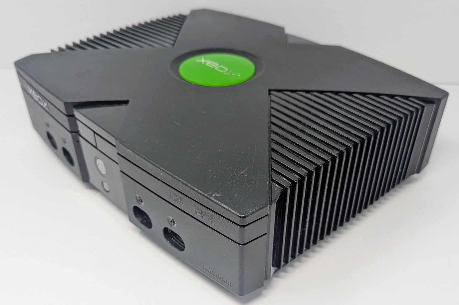 Original Xbox Console Bundle w/ 10 Games & Green Controller – Power Button Issue