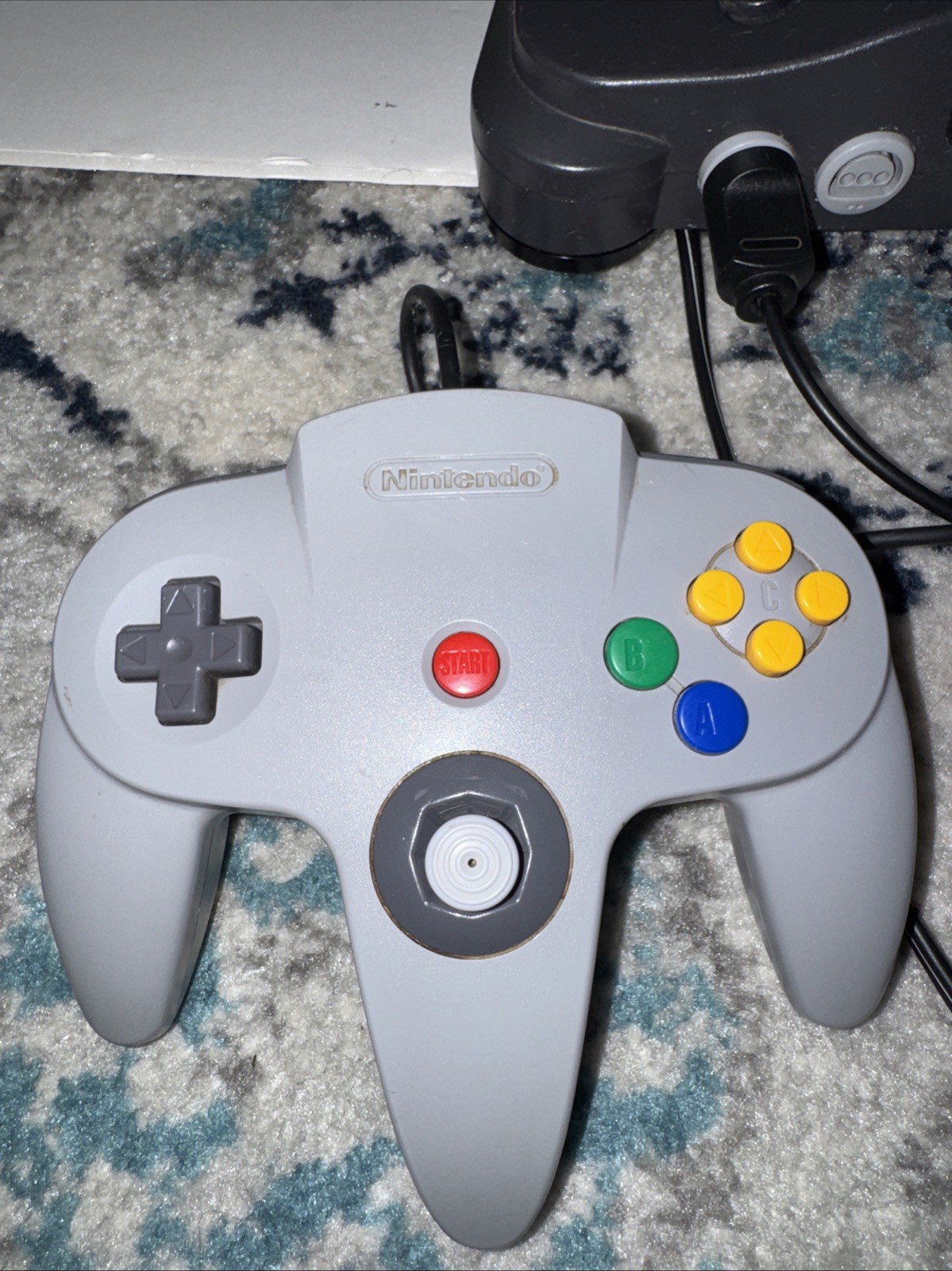 Nintendo 64 Console With 2 Controllers, Jumper Pack, And Cords Game Not Included