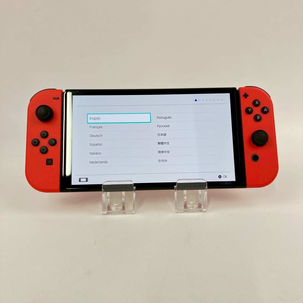 Nintendo Switch 64GB OLED Mario Red A Rank Console ＆ Joy-Con set Region Free