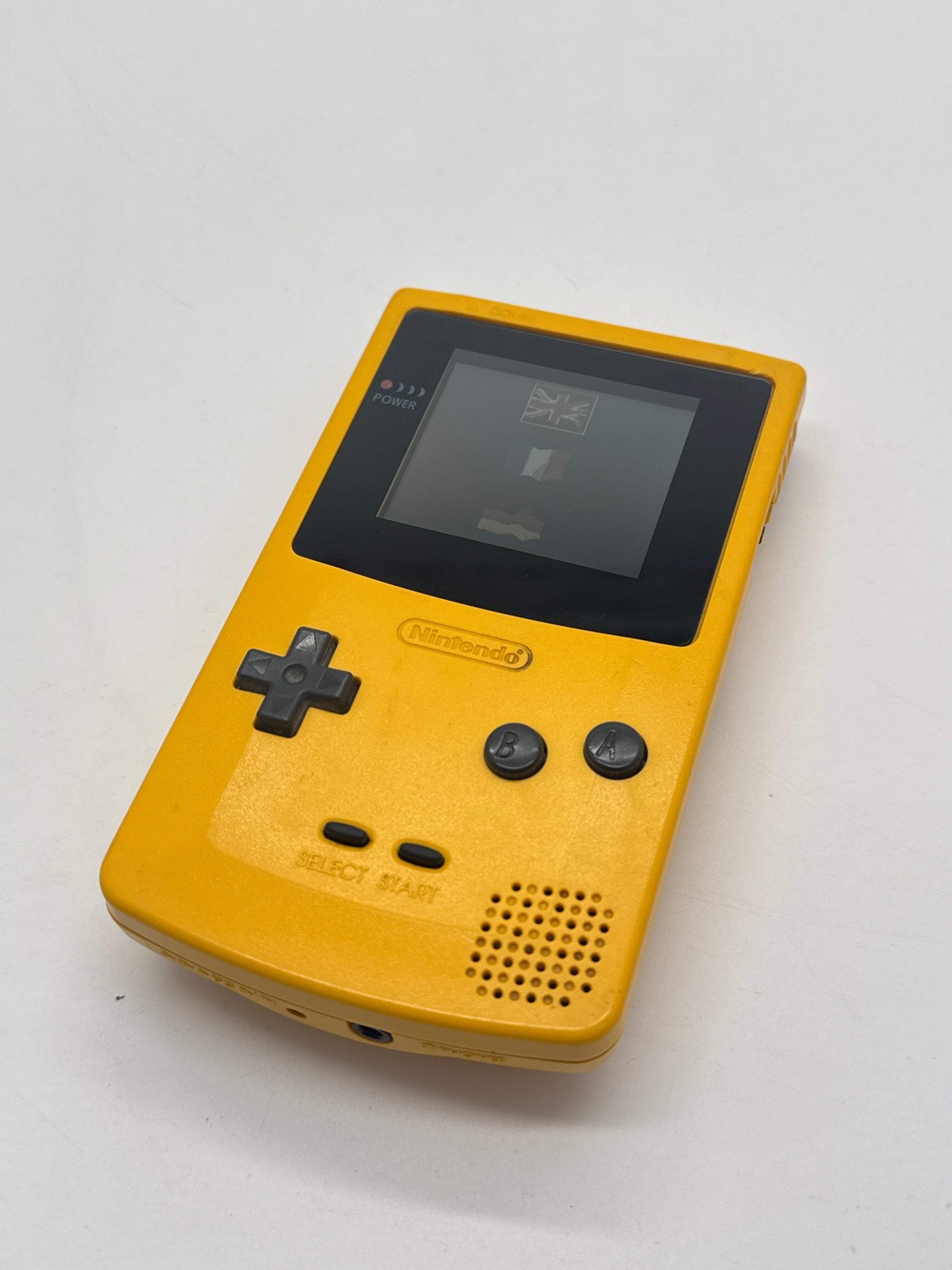 Nintendo Game Boy Color CGB-001 Yellow Console #648 Aftermarket Lens or/and Shel