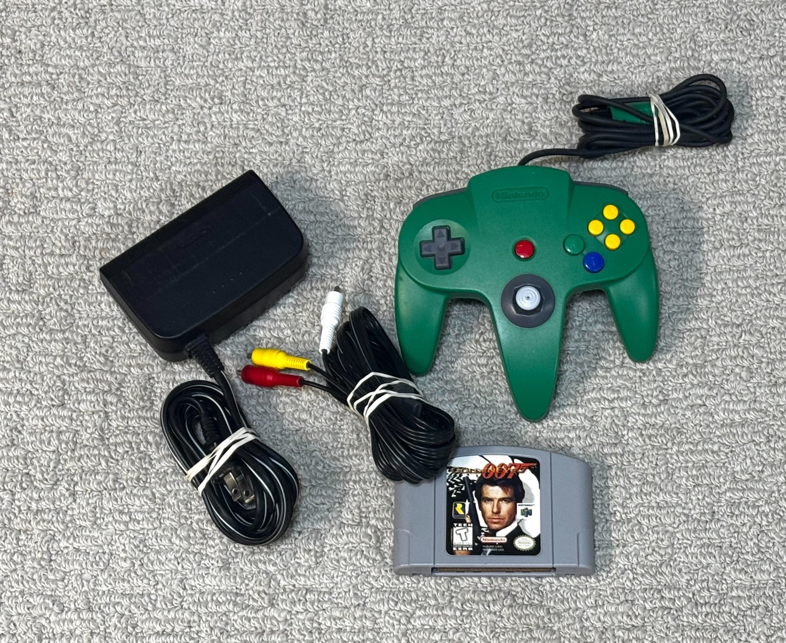 Nintendo 64 N64 Console Tested w/ Expansion Pak Controller GoldenEye – Bundle
