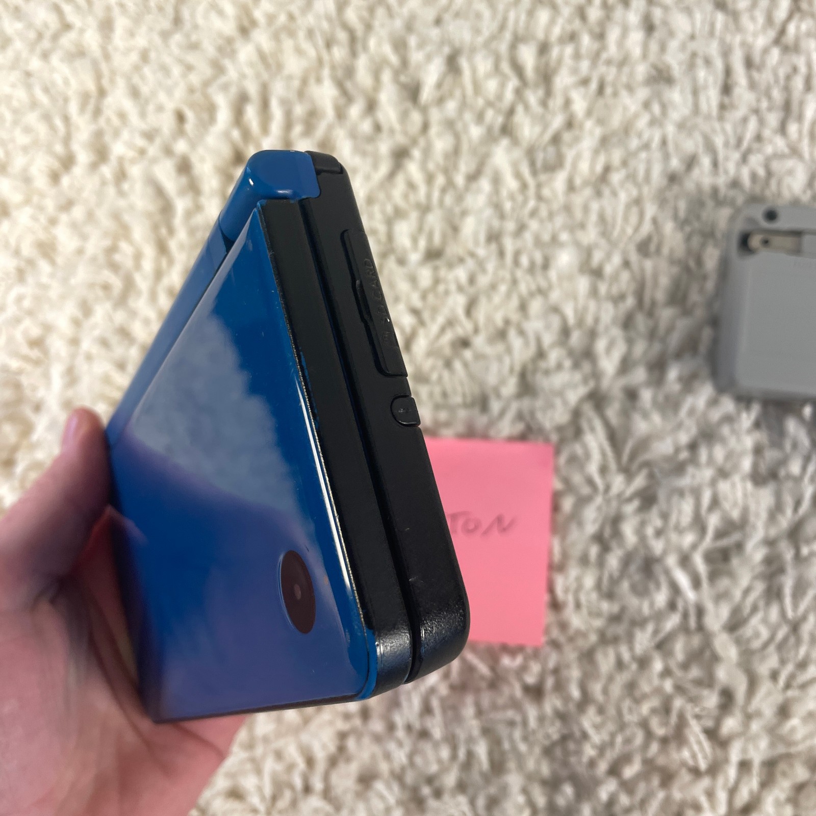 Nintendo DSi XL Midnight Blue Handheld Console System UTL-001 READ