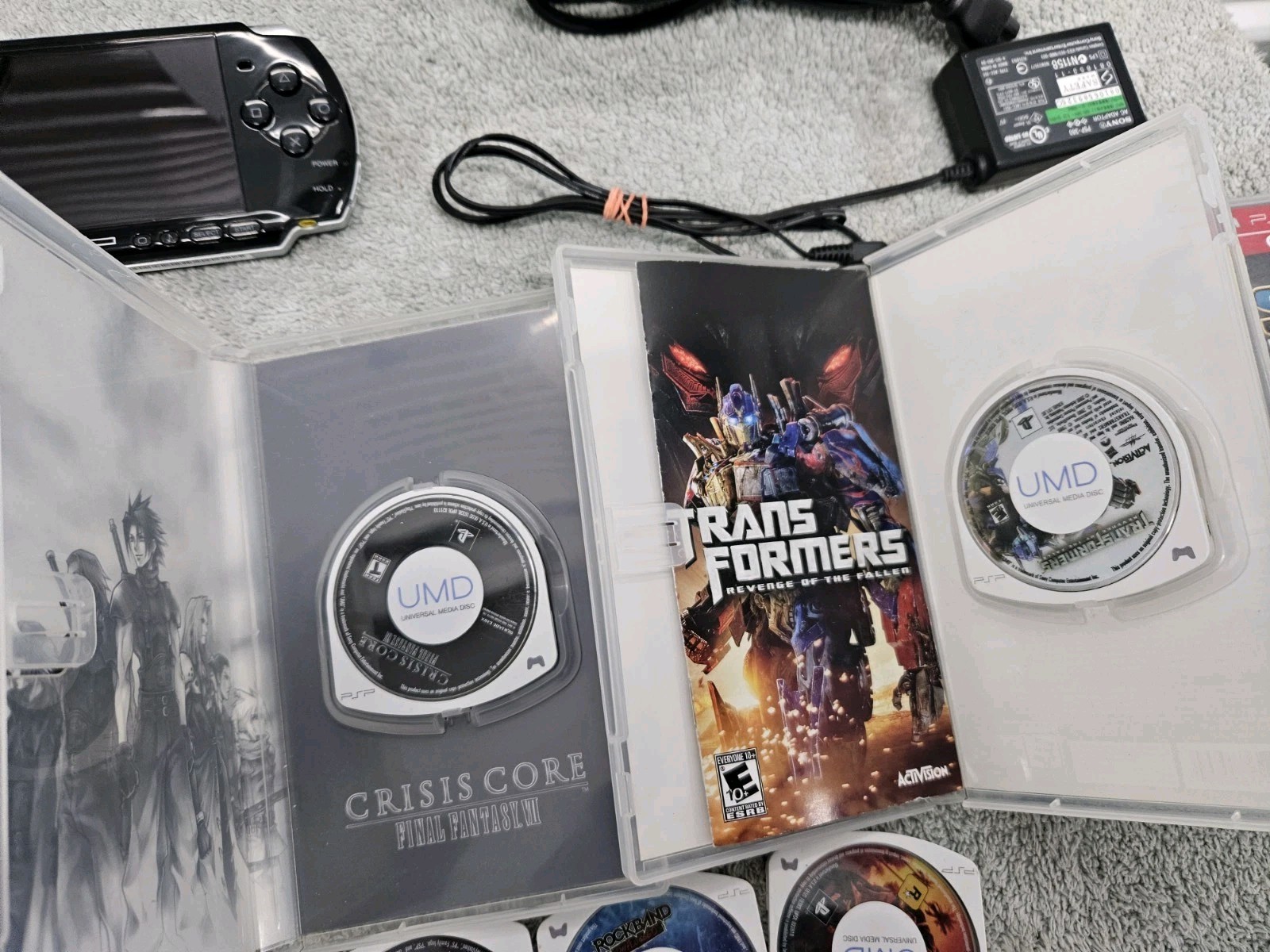 Sony PSP 3001 Portable Handheld Console System Bundle With 9 Games