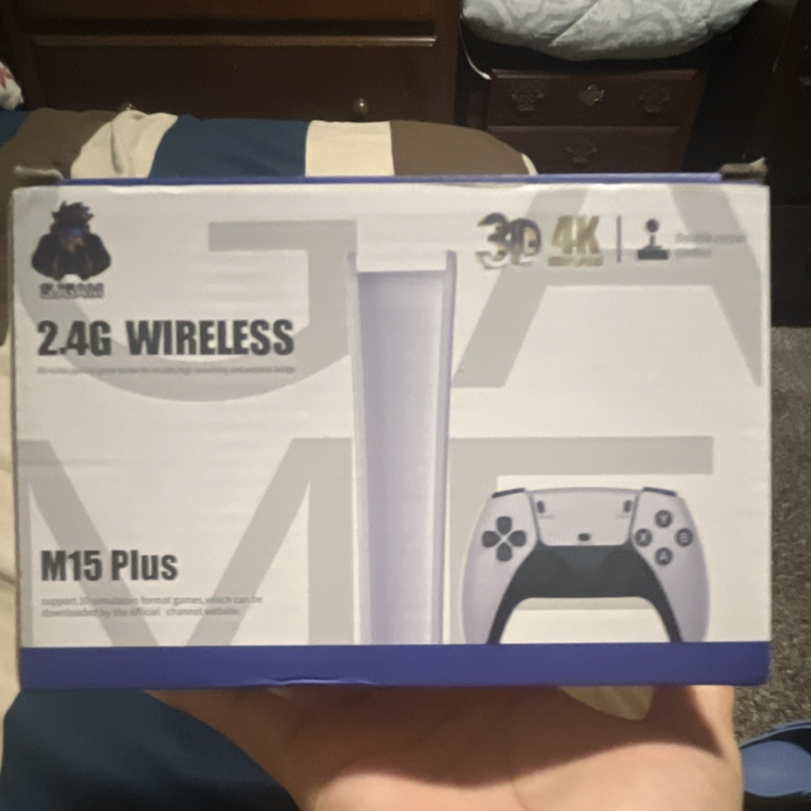 M15 Plus 2.4G Wireless 4K UHD Home Video Game Console White 3D Audio
