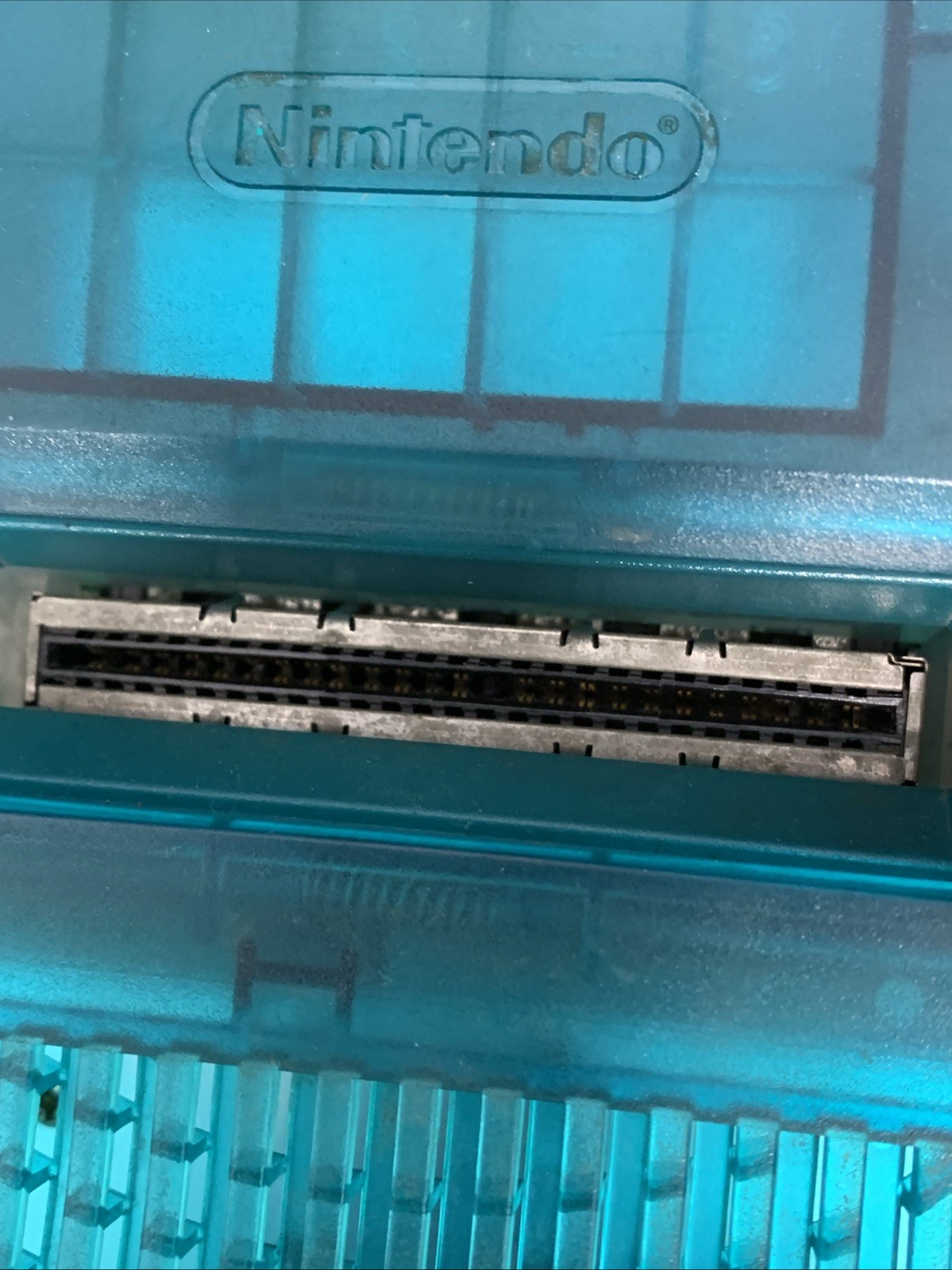 Nintendo 64 Funtastic Ice Blue Console Only RESET BUTTON DOES NOT WORK Read N64