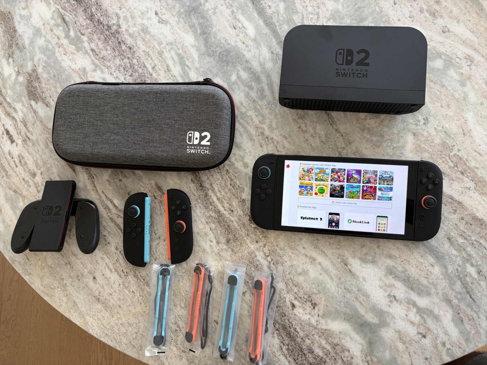 Nintendo Switch 2 Neon 256GB w/ Extra Joy-Con Pair, Dock & Case – Lightly Used