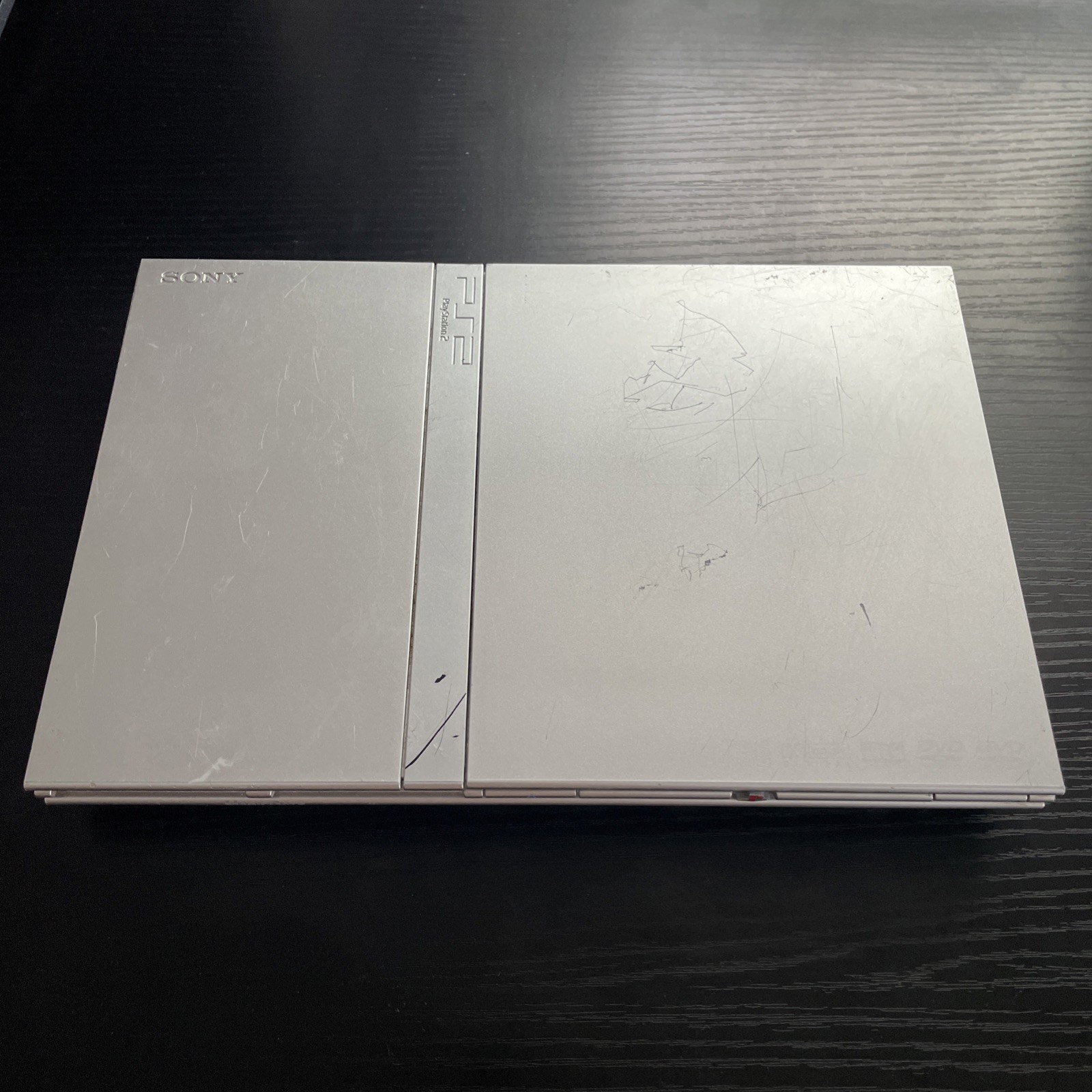 Sony PS2 Console – Silver – SCPH-77001 – Includes HDMI Adapter – Tested Working
