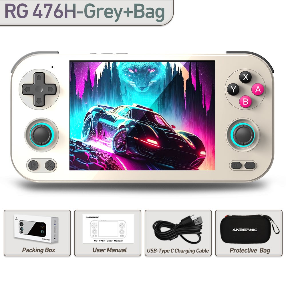 ANBERNIC RG 476H Retro Handheld Game Console Android 13 RG406H 5000mAh 4.7-inch