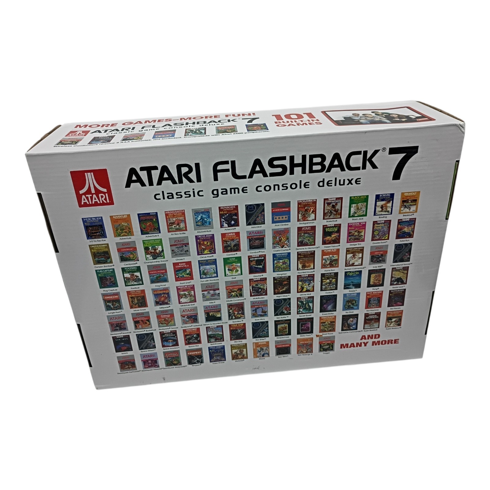 Atari Flashback 7 Deluxe Console 101 Built In Games 4 Controllers Box Tested