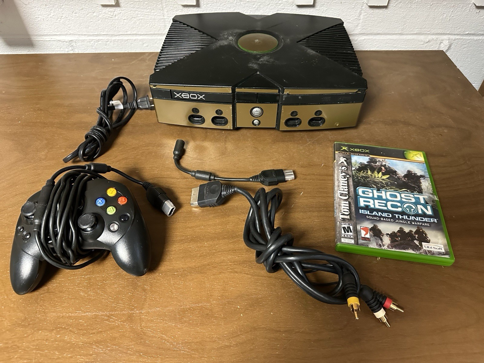 Microsoft Original Xbox Console Bundle W/ Game Tested Works Won’t Read Discs