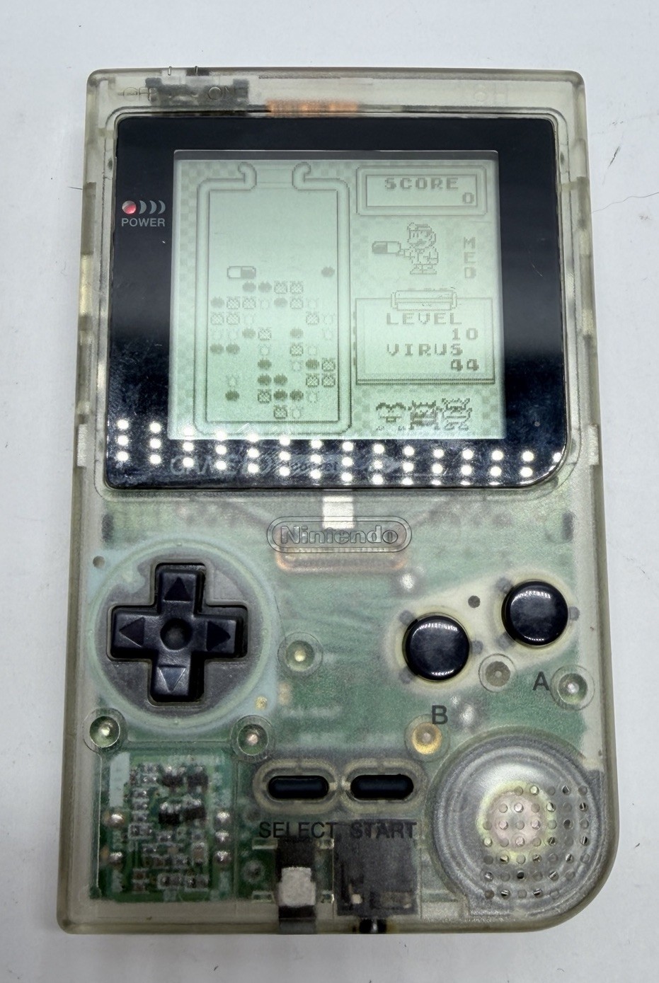 Nintendo Gameboy Pocket Transparent Clear – MGB-001 – Tested with Game