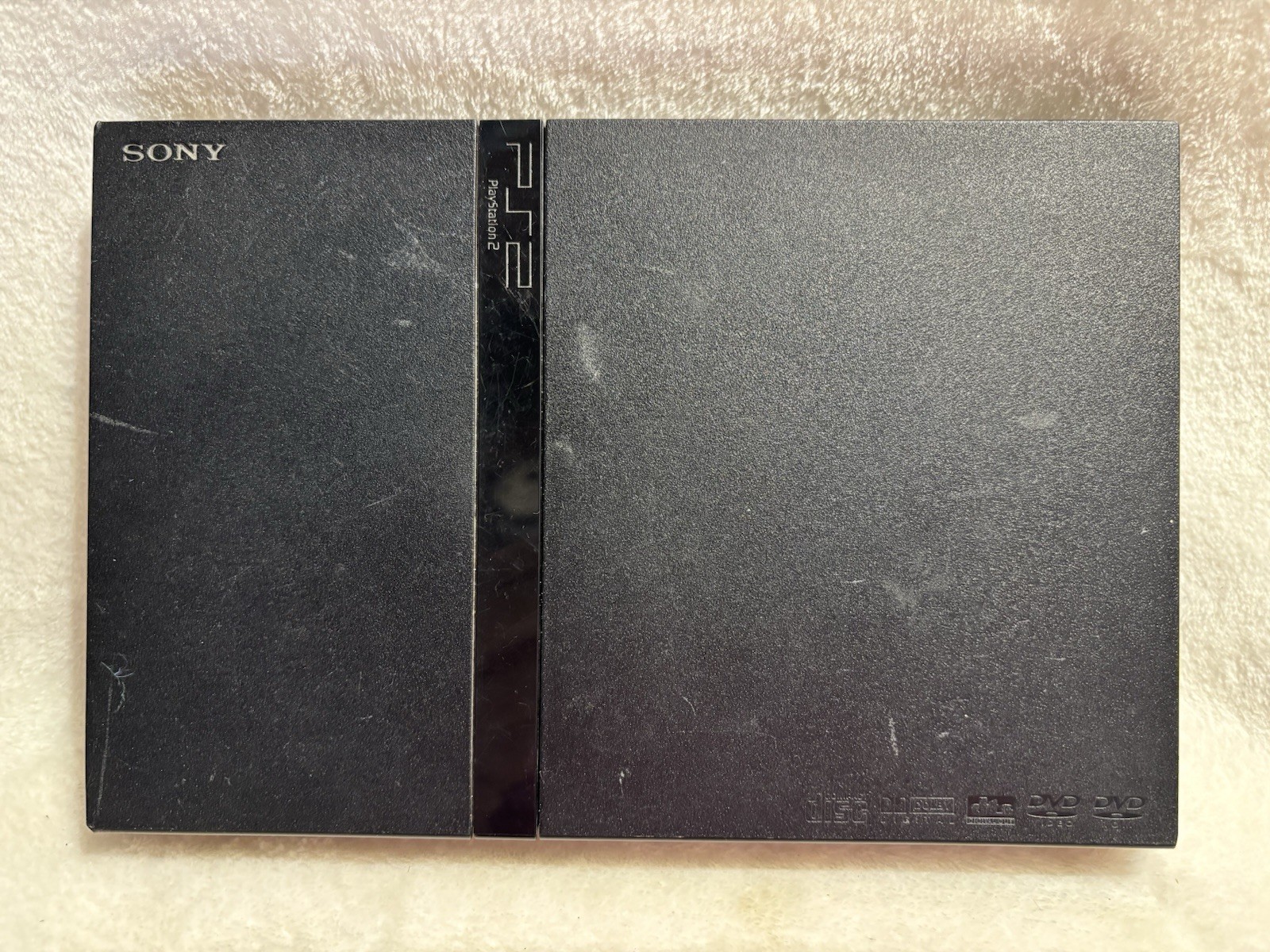 Sony PS2 Slim Black SCPH-77001 Console, Power Cord, 32GB Memory Card