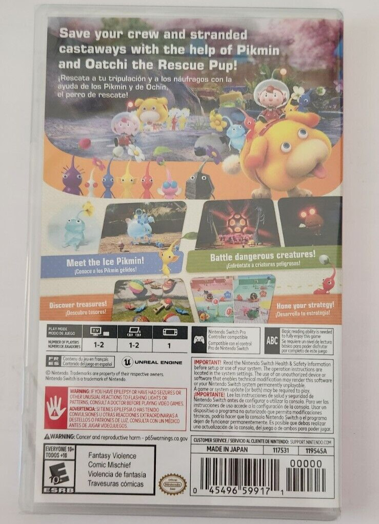 Pikmin 4 – Nintendo Switch New Sealed (Multiplayer, 2023 Real-Time Strategy)
