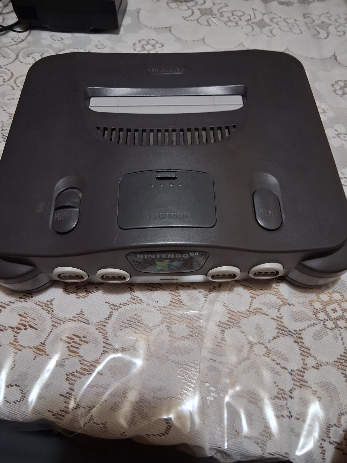 Nintendo 64 Black Console (NTSC-J) with controller and cables *Read Description*