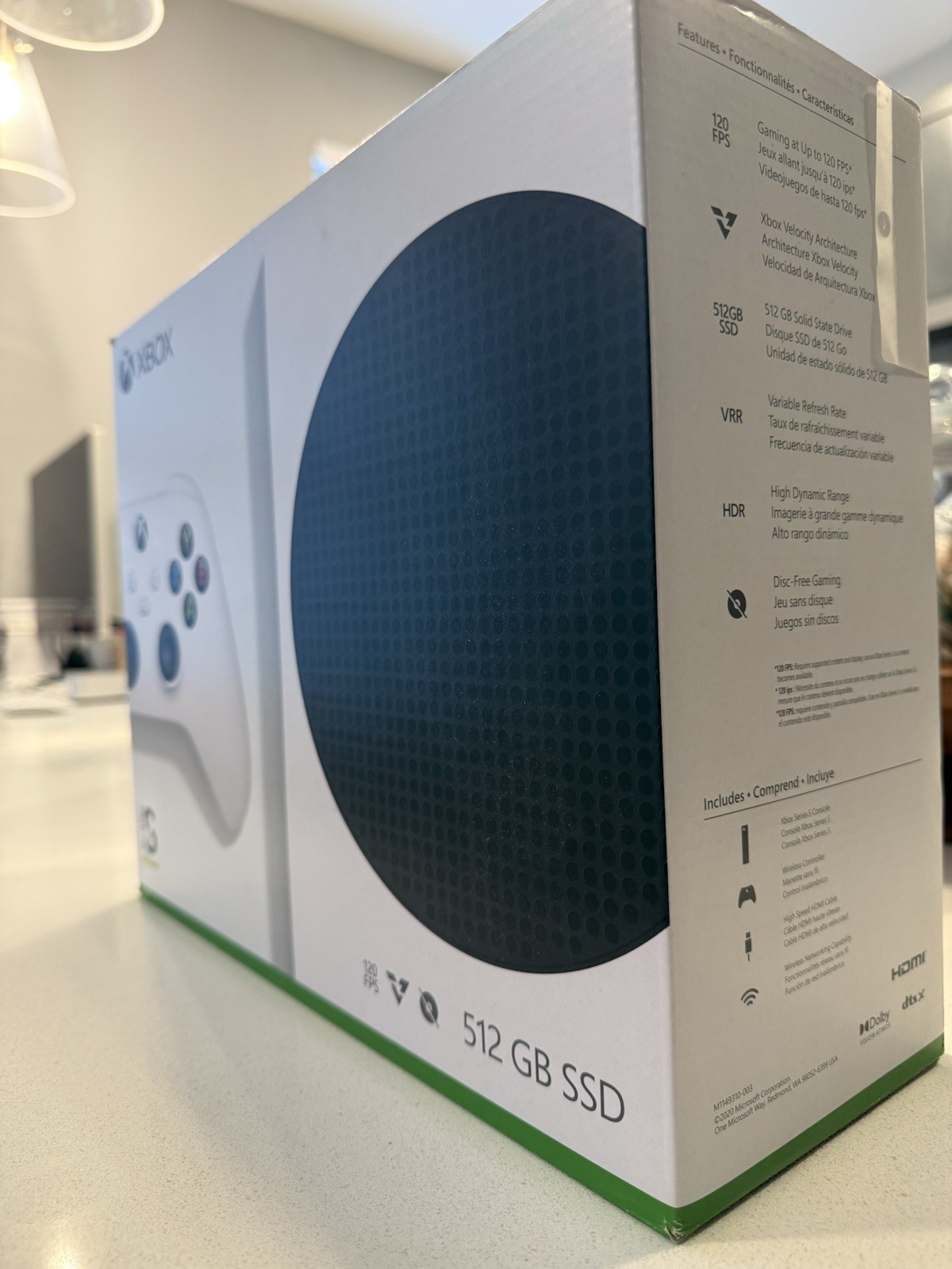 Microsoft Xbox Series S 512GB Home Console 120 FPS Disc-Free Gaming HDR VRR