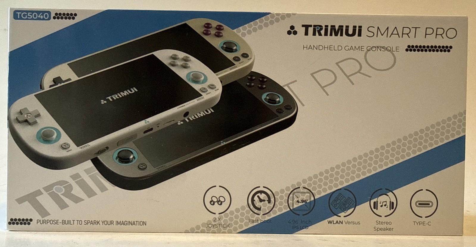 Trimui Smart Pro TG5040 Handheld Game Console Black WLAN Type-C + 64GB Card