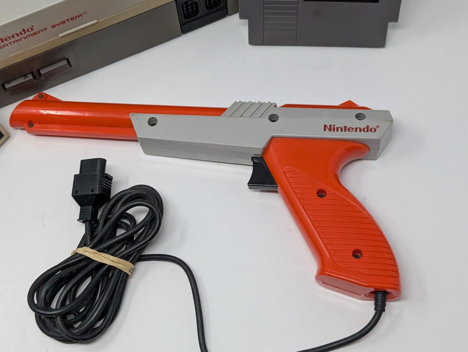 Nintendo NES Action Set Home Console With OEM Controller, Zapper Gun & Cables