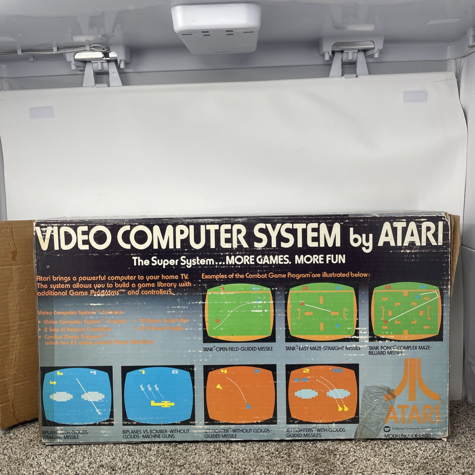 Atari 2600 Console Original 6 switch Console In Box Joystick game WORKING lot