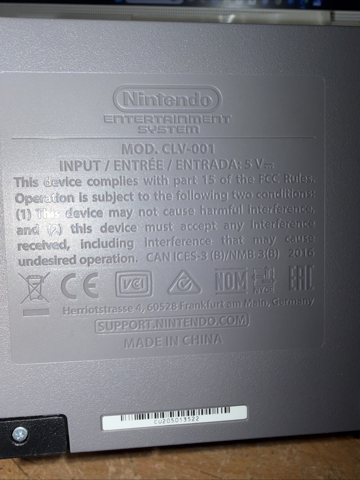 Nintendo Entertainment System NES Classic Edition Console – White/Gray