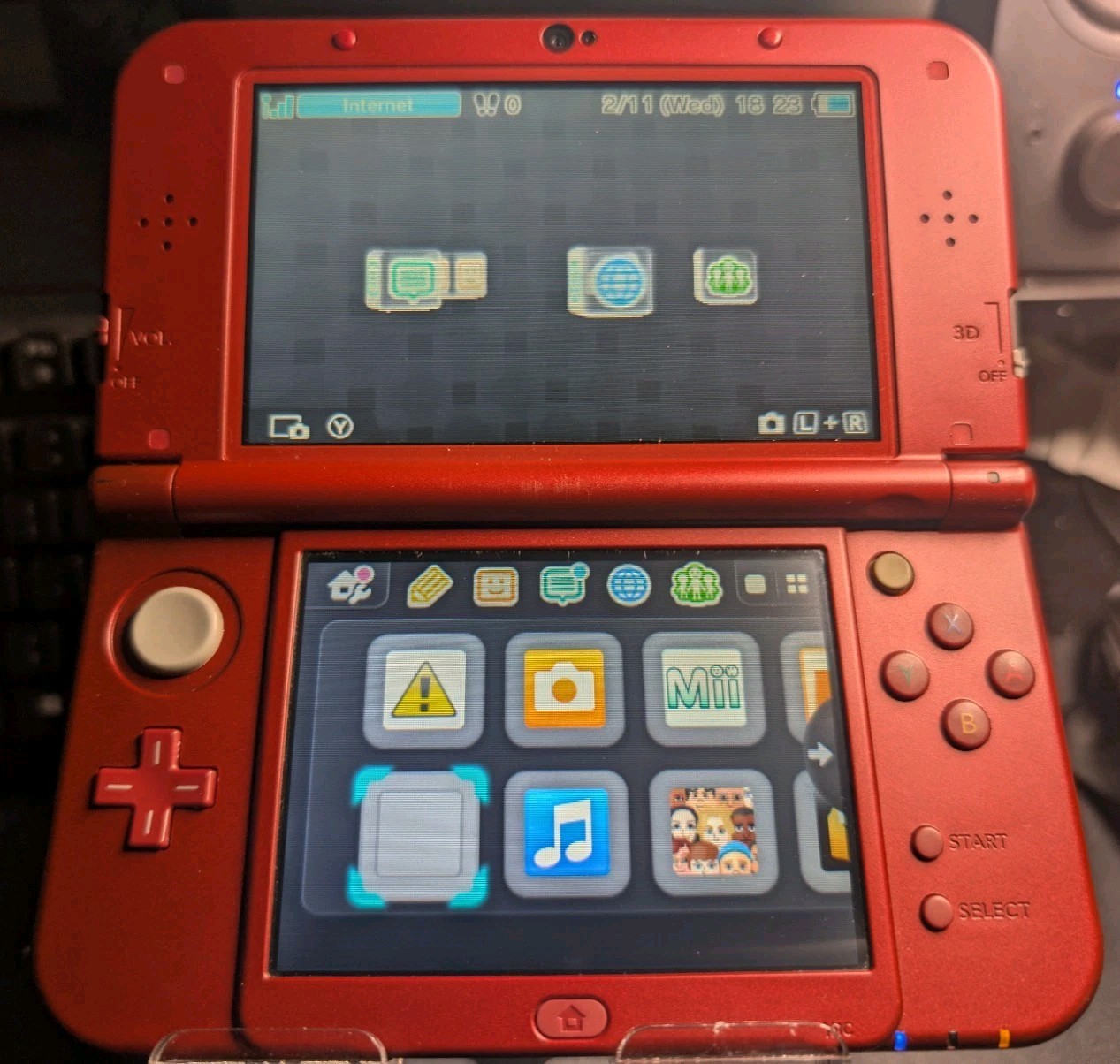 New Nintendo 3dsXL Red USB-C Port Installed & 256gb SD card