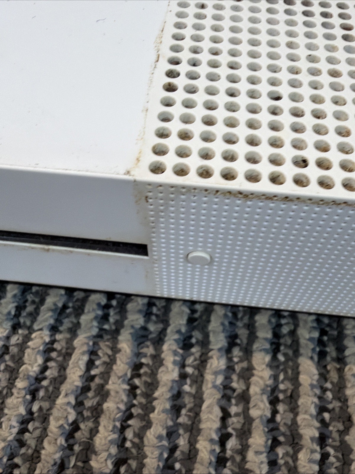 Microsoft Xbox One S 1681 White System Console Only For Parts or Repair