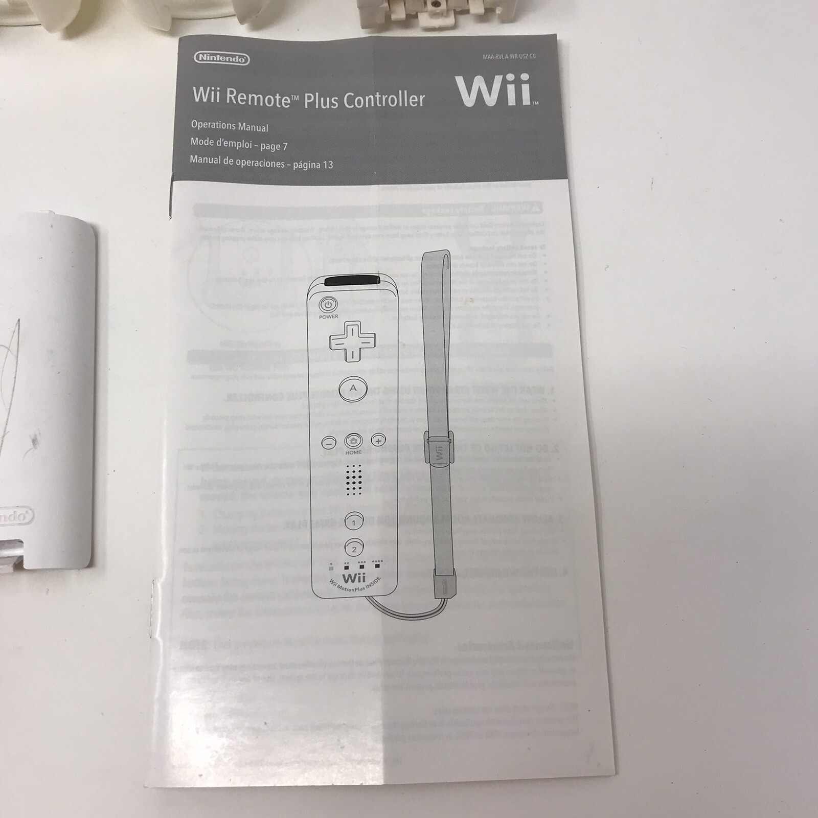 Wii Accessories Remote Controller Pieces – Broken Defective – For Parts / Repair