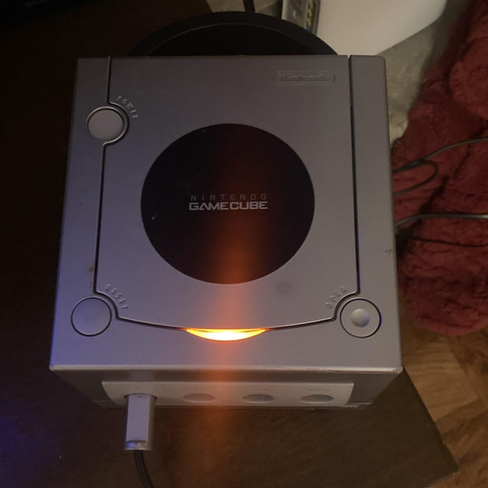Nintendo GameCube Silver Console DOL-001, Analog AV Out, DC 12V In, NTSC-U/C