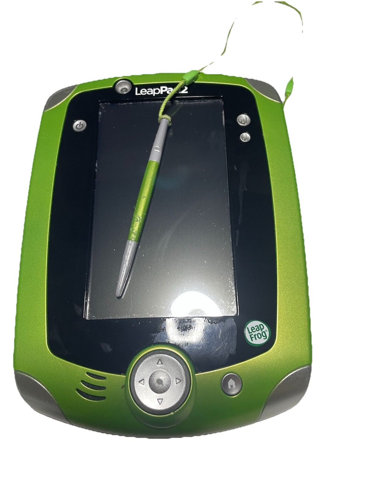 LeapFrog LeapPad2 Explorer Green Tablet w/Stylus & 3 Game Cartridges