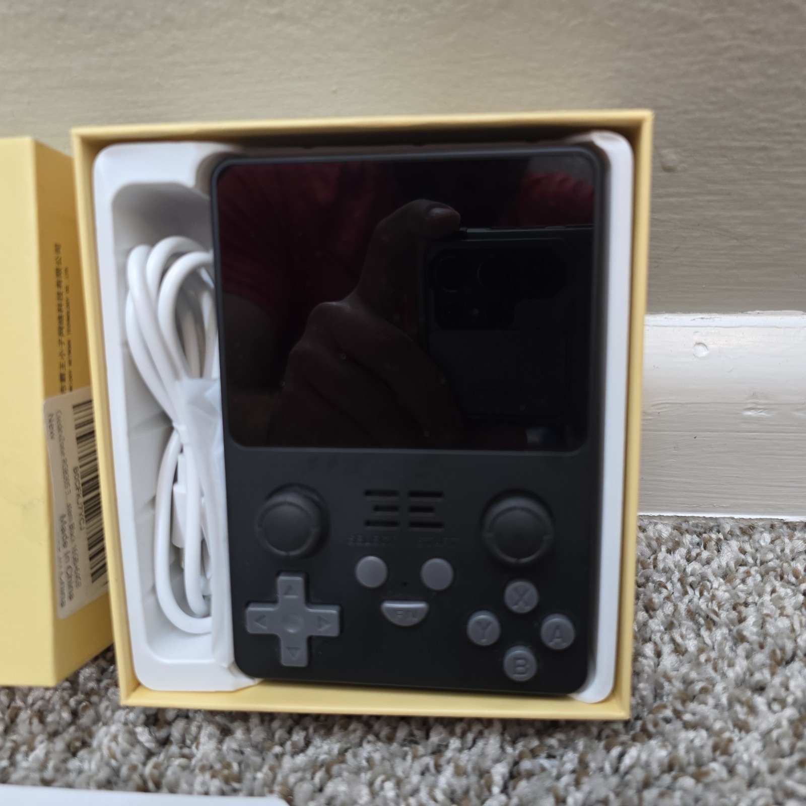 Powkiddy RGB20S Retro Handheld Emulator Game Console Black In Box