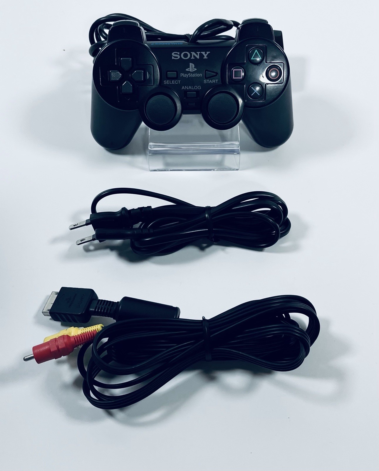 ✨Sony PS2 Aqua Blue Console SCPH-39000 Controller Cables NTSC-J Japan Tested✨
