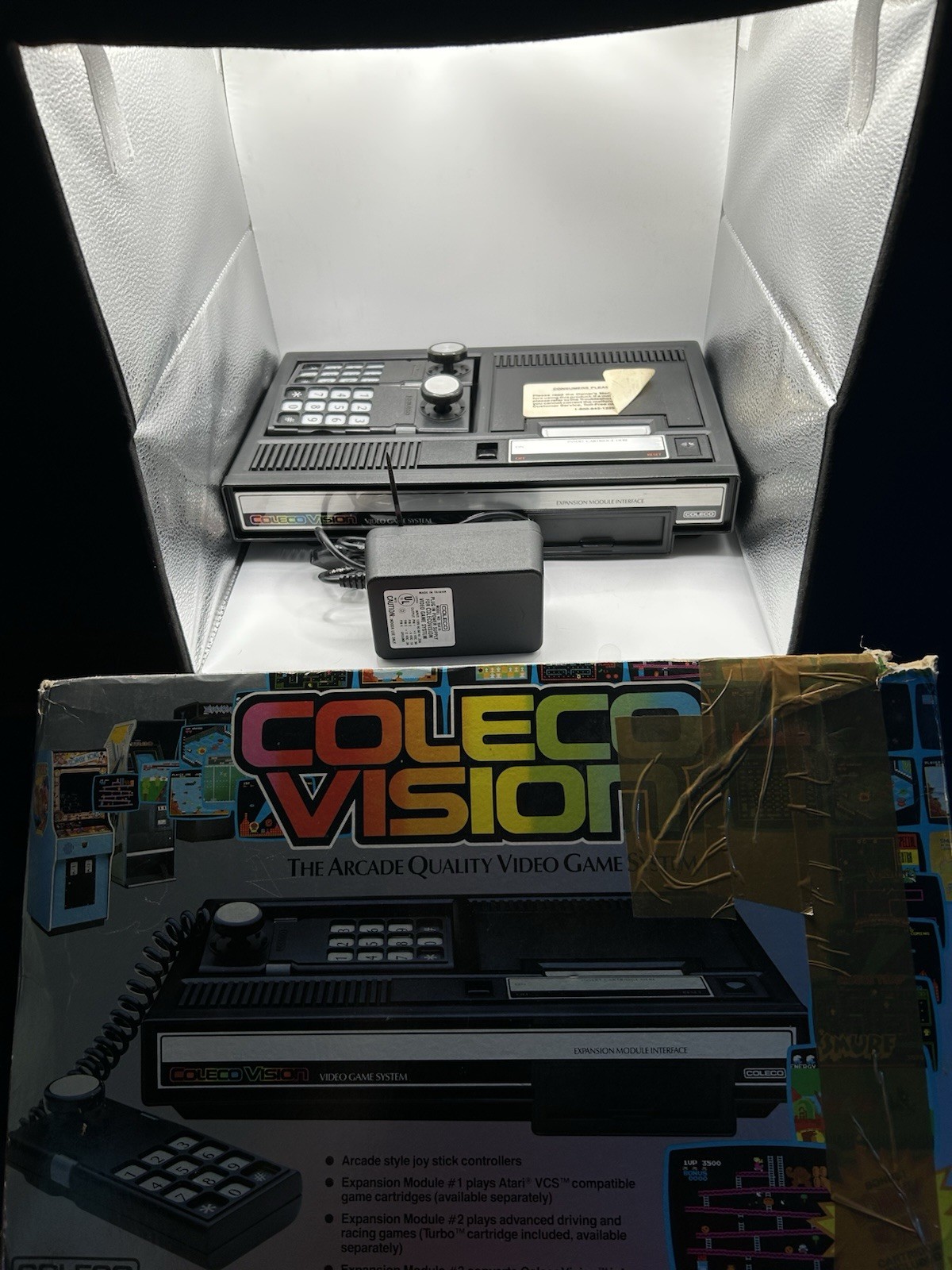 ColecoVision Video Game System Console Model 2400 w/ Controllers -Tested