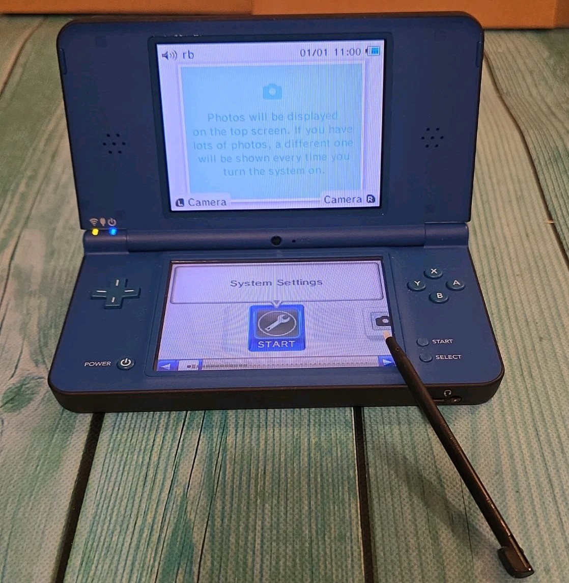 🔥Nintendo DSi XL Midnight Blue Bundle 2 Games Tested Works Stylus🔥