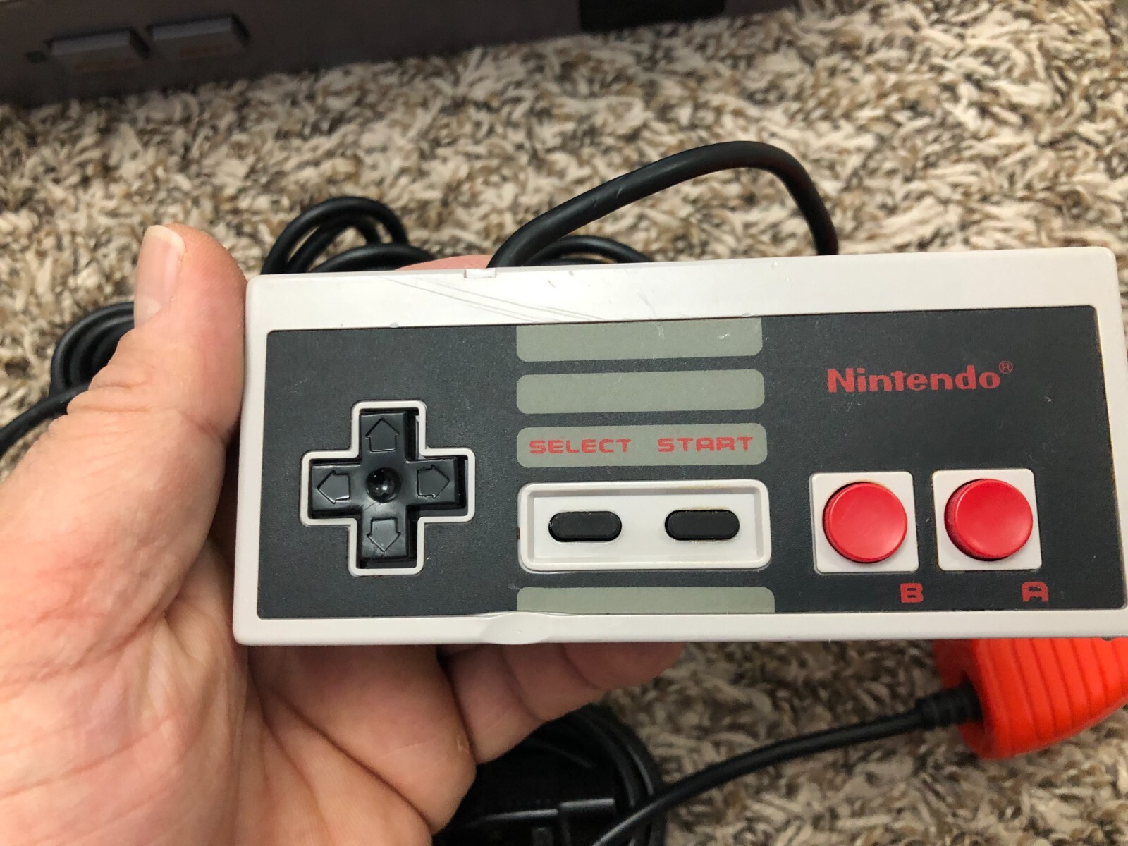 Nintendo NES Console Complete W/ 2 OEM Controllers +Zap Gun Thoroughly Cleaned