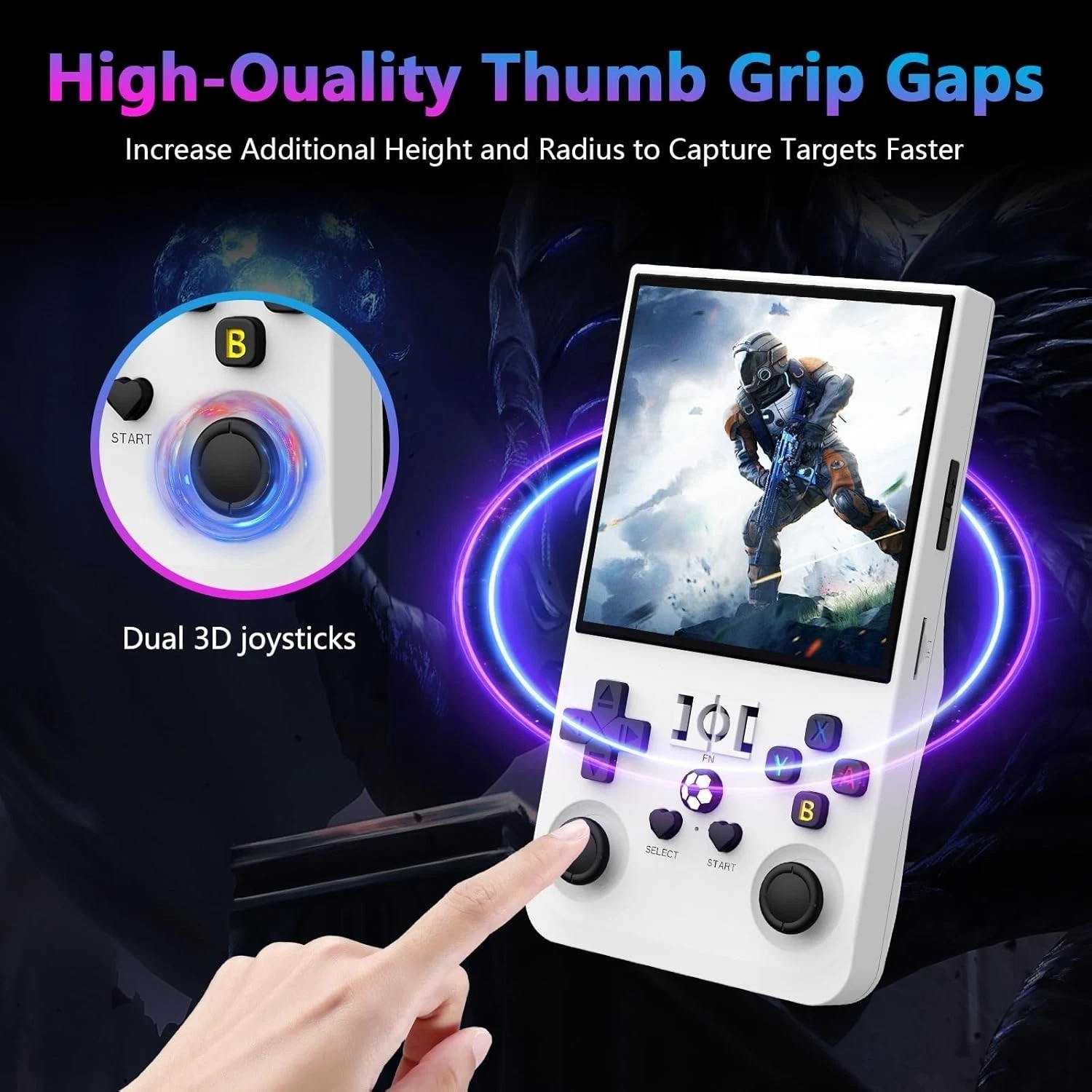 Portable Retro Gaming Console – 64GB, 4.0 Inch IPS Screen, Linux System