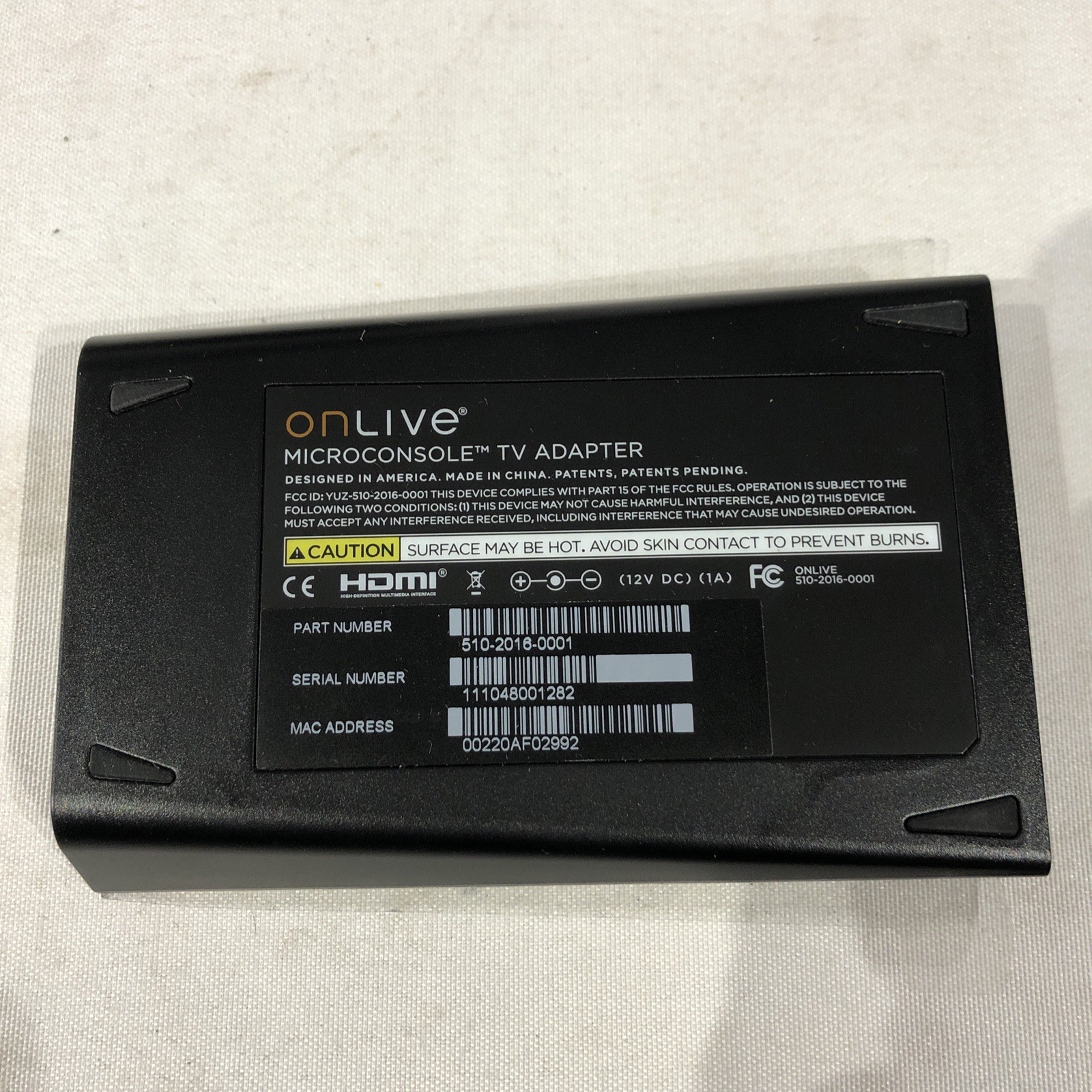 OnLive Streaming Game Console System w/Accessories/Box