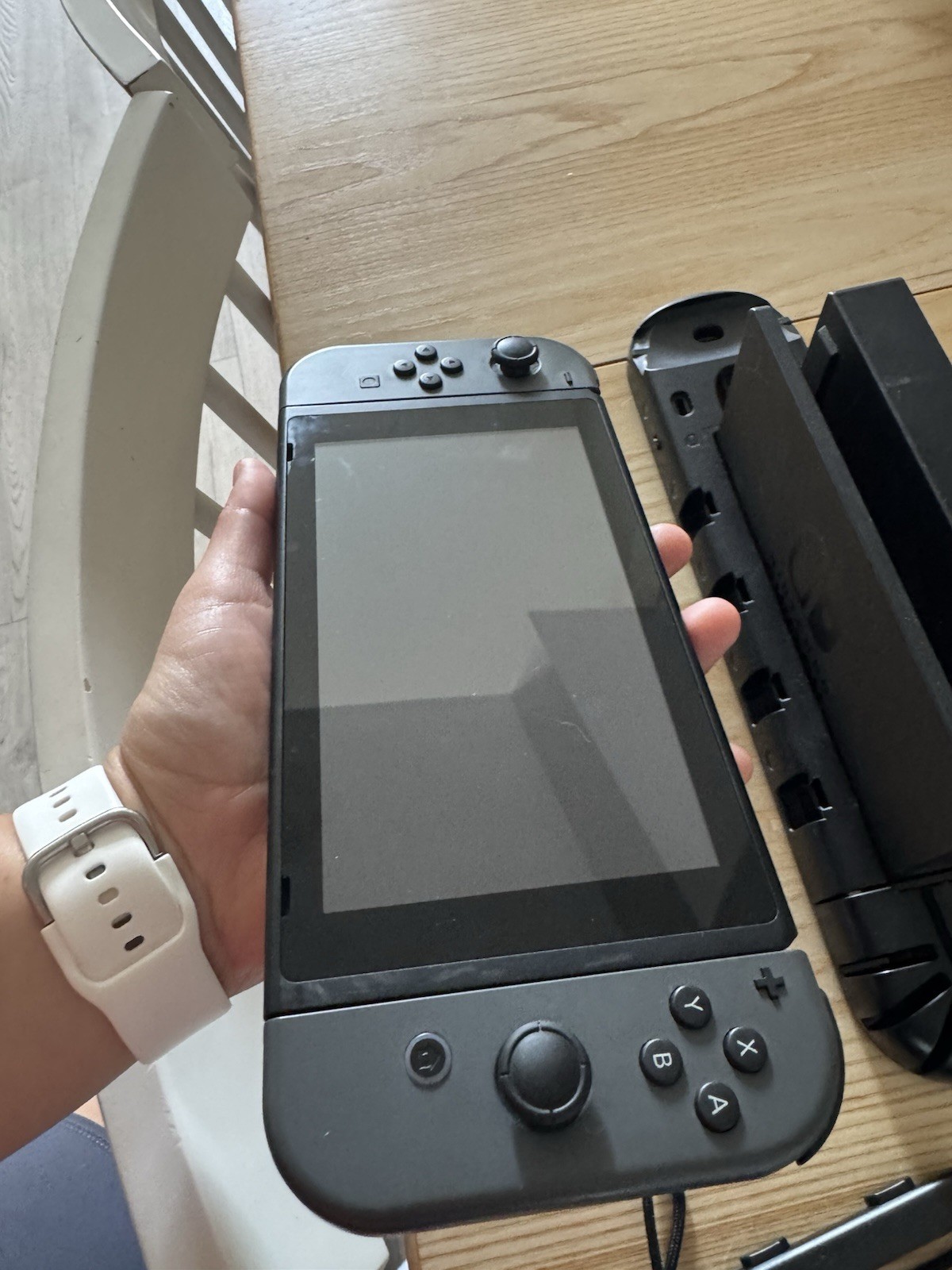 Nintendo Switch Console Black w/ Dock, Joy-Con Grip & AC Adapter