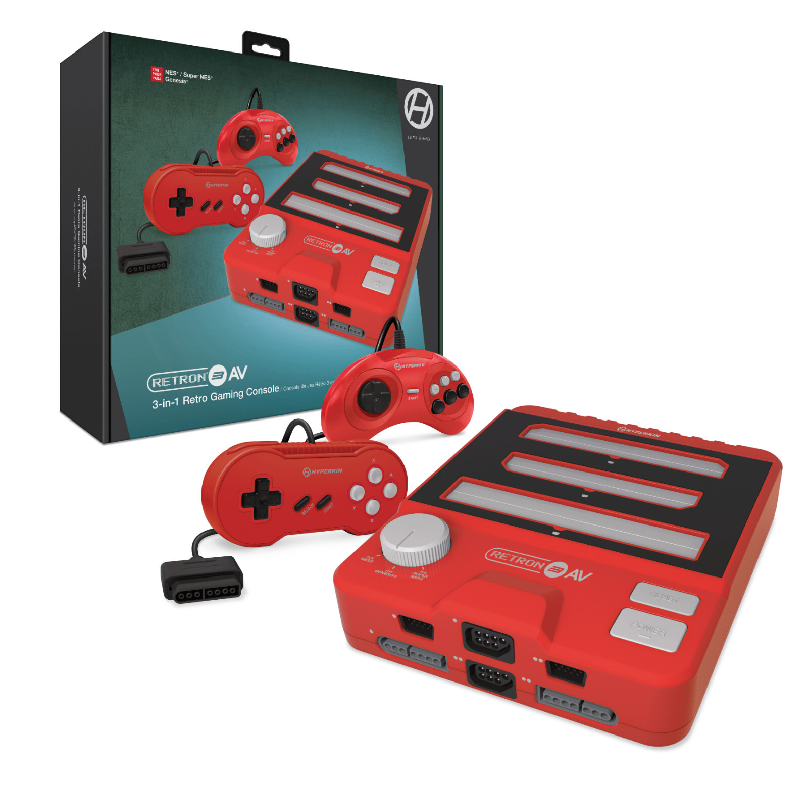 Hyperkin RetroN 3 AV Console for NES, SNES,Super Famicom, Genesis/Mega Drive Blu