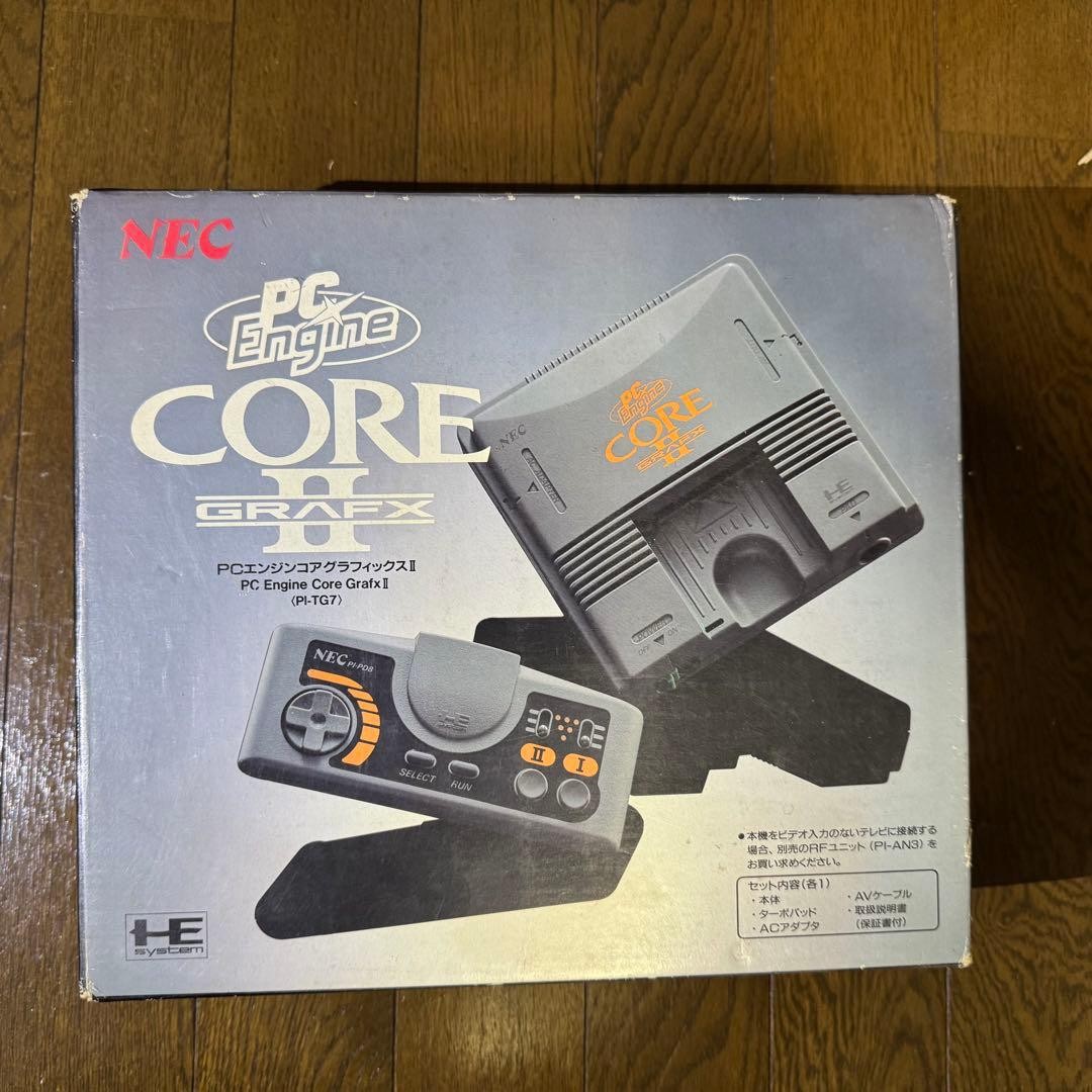 NEC PC Engine CoreGrafx II PI-TG7 Console Complete in Box Tested Japan