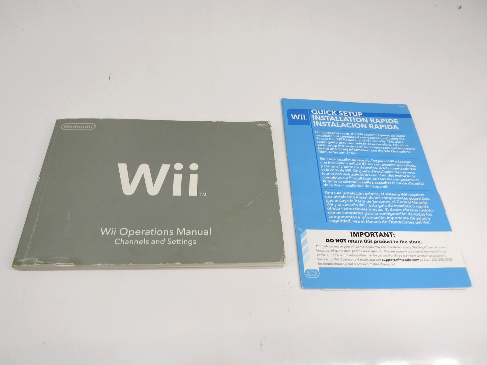 Nintendo Wii Game Console RVL-001 USA White W/Controller, Power, HDMI Adapter