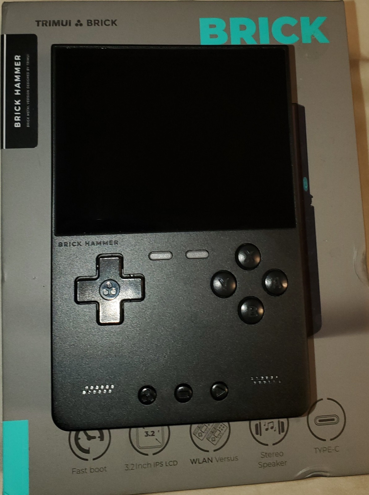 TRIMUI Brick Hammer Handheld System Black (SD CARD NOT INCLUDED)