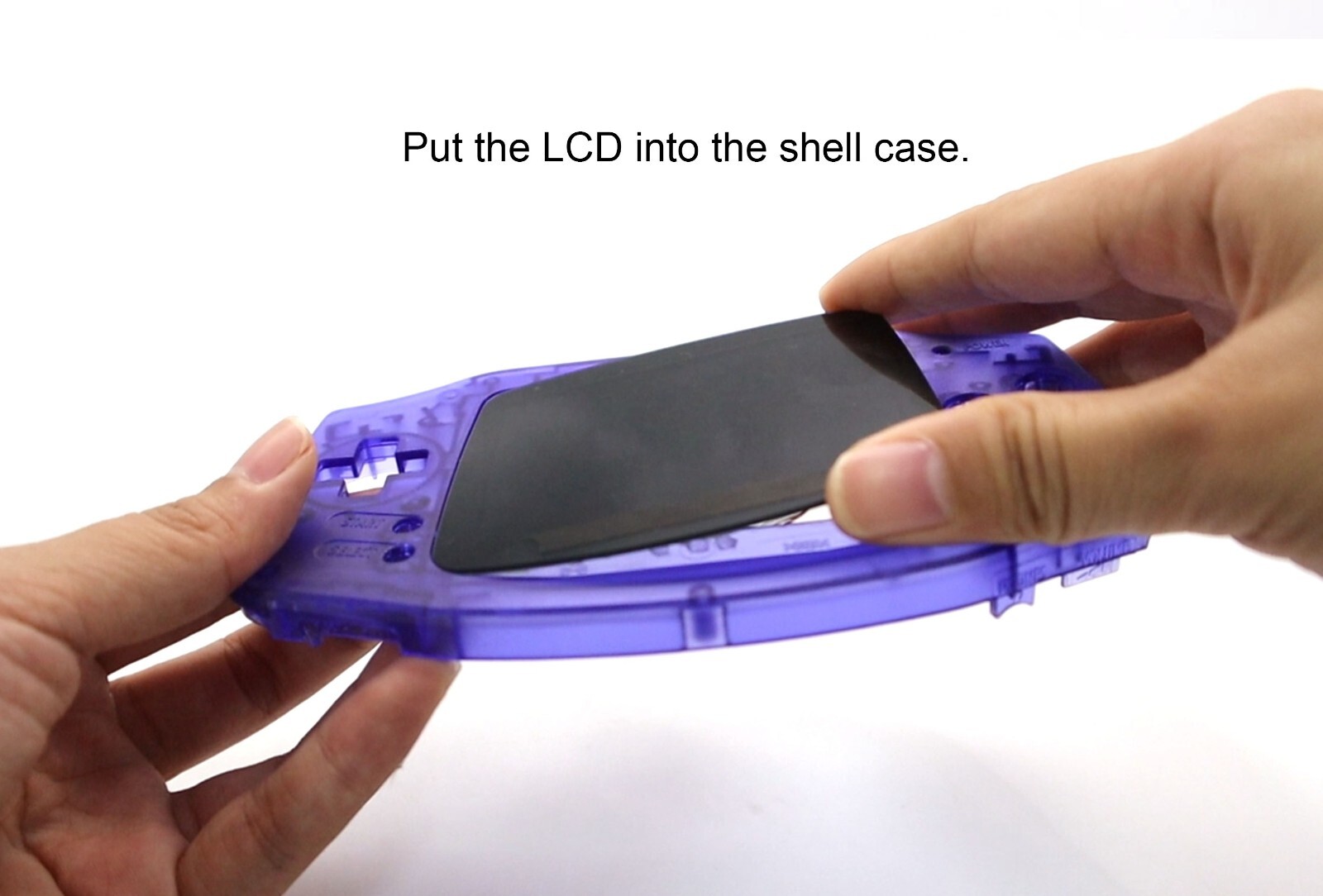 Gameboy Advance 720×480 Laminated IPS LCD Backlight Kit V5 3.0 NO SOLDER + Shell