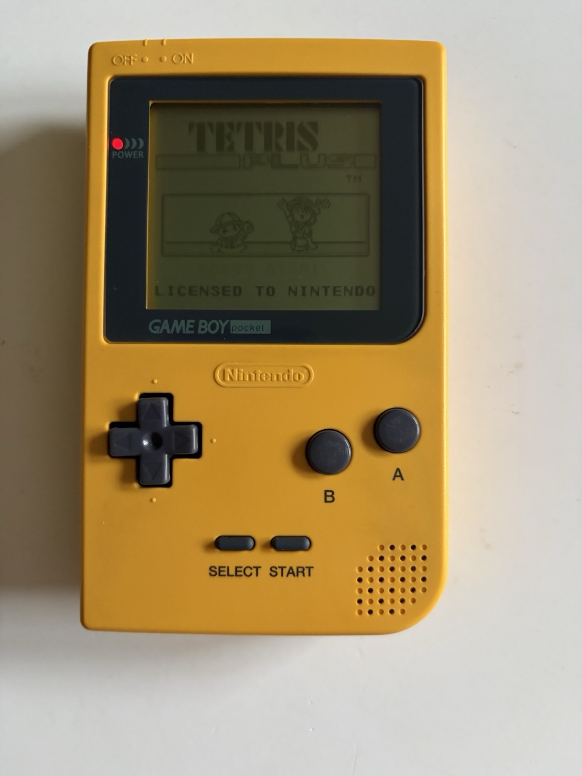 PROFESSIONALLY RESTORED OEM Game Boy Pocket Console (Yellow) & Tetris Plus!